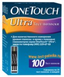 Тест-полоски, OneTouch (УанТач) 100 шт ультра