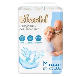 Подгузники для взрослых, Kioshi (Киоши) р. M 10 шт бумажные