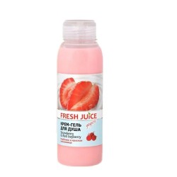 Крем-гель для душа, Fresh Juice (Фреш Джус) 300 мл клубника и красная восковница флакон